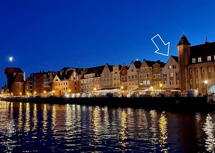 Magical River View By Downtown Lägenhet Gdańsk