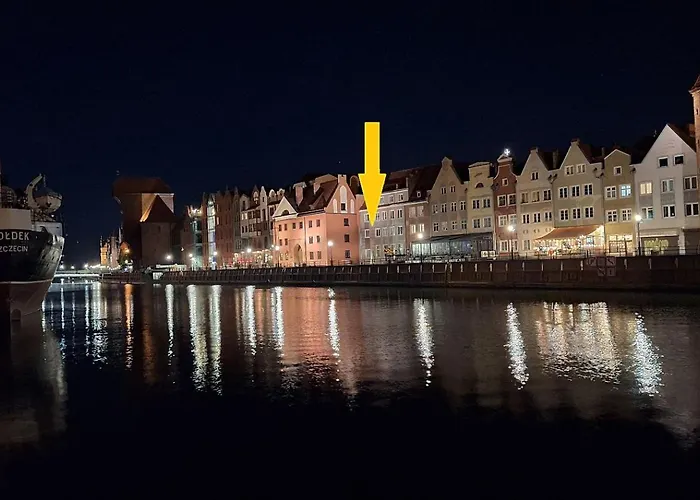 Magical River View By Downtown Lägenhet Gdańsk